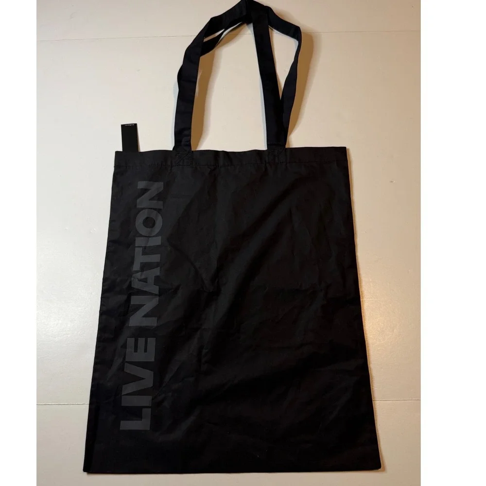 James Perse Live Nation Black Tote Bag New NWT